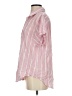 Dylan Stripes Pink Short Sleeve Blouse Size S - photo 5