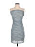 Ruby 100% Polyester Argyle Blue Cocktail Dress Size M - photo 1