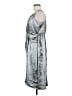 Worthington 100% Polyester Metallic Silver Cocktail Dress Size M - photo 5