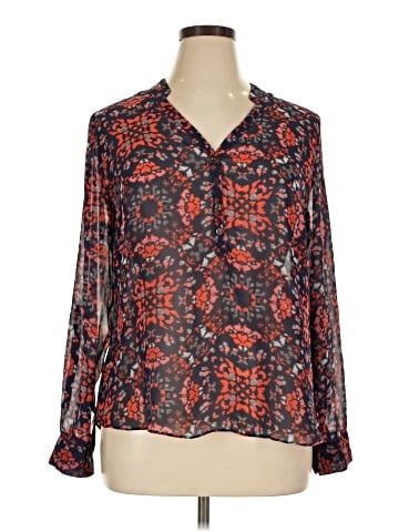 a.n.a. A New Approach Long Sleeve Blouse (view 1)