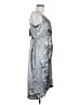 Worthington 100% Polyester Metallic Silver Cocktail Dress Size M - photo 4