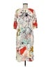 ASOS Print Ivory Casual Dress Size 6 - photo 1
