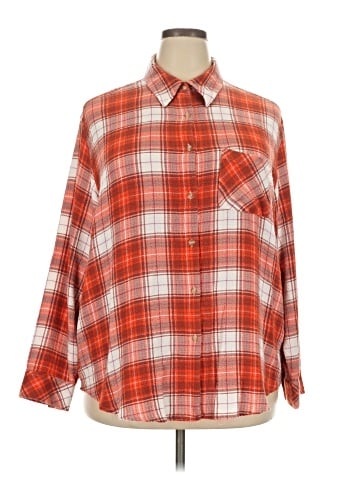 Lane Bryant Long Sleeve Button-Down Shirt (view 1)