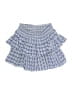 Subdued Checkered-gingham Blue Casual Skirt Size S - photo 1