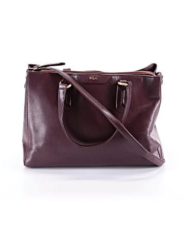 Lauren by Ralph Lauren Leather Satchel (view 1)