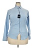 Jos. A. Bank Blue Long Sleeve Blouse Size 20 - photo 1