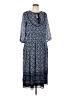 St. John Paisley Blue Casual Dress Size 8 - photo 1