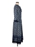 St. John Paisley Blue Casual Dress Size 8 - photo 4