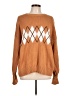 Lands' End 100% Cotton Argyle Orange Pullover Sweater Size L (tall) - photo 1