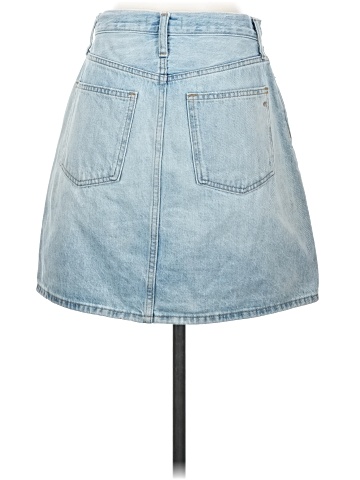 Madewell Denim High-Waist Straight Mini Skirt in Fitzgerald Wash (view 2)