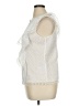 White House Black Market 100% Polyester White Sleeveless Blouse Size 14 Petite - photo 5