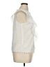 White House Black Market 100% Polyester White Sleeveless Blouse Size 14 Petite - photo 4