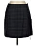 Theory Plaid Black Blue Casual Skirt Size 4 - photo 1