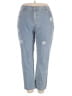 Shein Hearts Blue Jeans Size 2X - photo 1