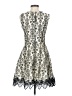 Toi et Moi 100% Polyester Paisley Ivory Cocktail Dress Size S - photo 2