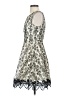 Toi et Moi 100% Polyester Paisley Ivory Cocktail Dress Size S - photo 5