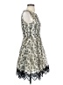 Toi et Moi 100% Polyester Paisley Ivory Cocktail Dress Size S - photo 4