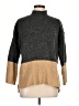 MICHAEL Michael Kors Color Block Gray Turtleneck Sweater Size L - photo 1