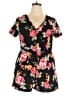 Emery Rose Floral Black Romper Size 2X - photo 1