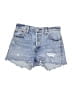 Levi's 100% Cotton Blue Denim Shorts Size 26 waist - photo 1