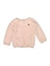 Juicy Couture 100% Polyester Hearts Pink Pullover Sweater Size 4 - photo 1