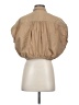 Zara Tan Short Sleeve Blouse Size S - photo 2