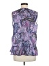 Talbots 100% Cotton Purple Sleeveless Blouse Size M - photo 2
