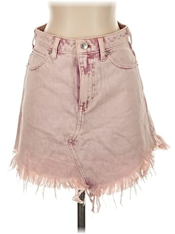 We the Free Denim Skirt (view 1)