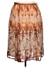 Worthington Print Brown Formal Skirt Size 10 - photo 1