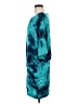 Three Dots 100% Silk Tie-dye Teal Casual Dress Size M - photo 5
