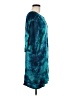 Three Dots 100% Silk Tie-dye Teal Casual Dress Size M - photo 4