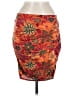 Free People Print Orange Casual Skirt Size M - photo 1