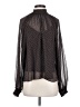 BCBG 100% Polyester Polka Dots Black Long Sleeve Blouse Size S - photo 1