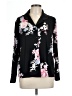 Flora Nikrooz Floral Black Long Sleeve Blouse Size L - photo 1