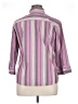 Foxcroft Stripes Purple 3/4 Sleeve Button-Down Shirt Size 14 - photo 2
