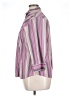 Foxcroft Stripes Purple 3/4 Sleeve Button-Down Shirt Size 14 - photo 5
