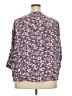 Fun2Fun 100% Rayon Floral Gray 3/4 Sleeve Blouse Size 3X - photo 2