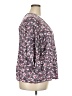 Fun2Fun 100% Rayon Floral Gray 3/4 Sleeve Blouse Size 3X - photo 4