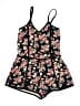 Derek Heart Floral Black Romper Size 7 - photo 1