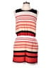 Peter Som 100% Polyester Stripes Red Romper Size 10 - photo 1