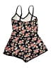 Derek Heart Floral Black Romper Size 7 - photo 2