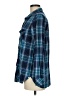 Volcom Plaid Blue Long Sleeve Button-Down Shirt Size M - photo 5