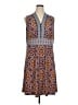 Wisp Paisley Brown Casual Dress Size 14 - photo 1