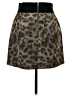 Veronica Beard 100% Silk Animal Print Brown Silk Skirt Size 2 - photo 2