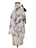Green Envelope Floral Ivory 3/4 Sleeve Blouse Size S - photo 5