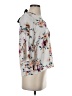 Green Envelope Floral Ivory 3/4 Sleeve Blouse Size S - photo 4