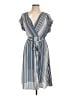 Monteau Stripes Blue Casual Dress Size L - photo 1