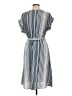Monteau Stripes Blue Casual Dress Size L - photo 2
