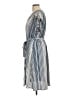 Monteau Stripes Blue Casual Dress Size L - photo 5
