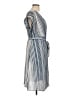 Monteau Stripes Blue Casual Dress Size L - photo 4